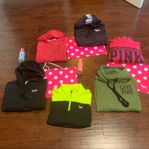 ❌ SOLD ❌ 5 Pink Victoria Secret sweaters